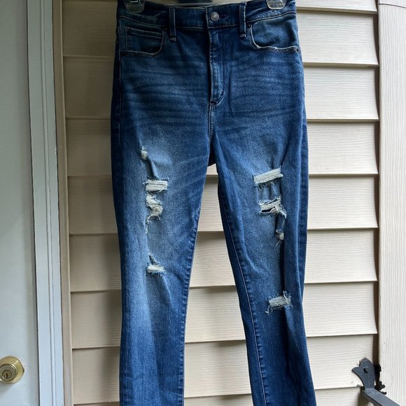 Abercrombie Ripped Denim Skinny Jeans - Picture 1 of 3